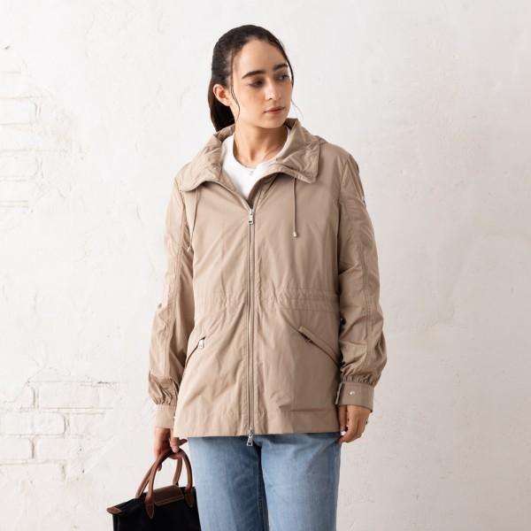 モンクレール ブルゾン エネット ベージュ レディース MONCLER 1A00087 5979X 202 ENET SHORT PARKA BEIGEの画像