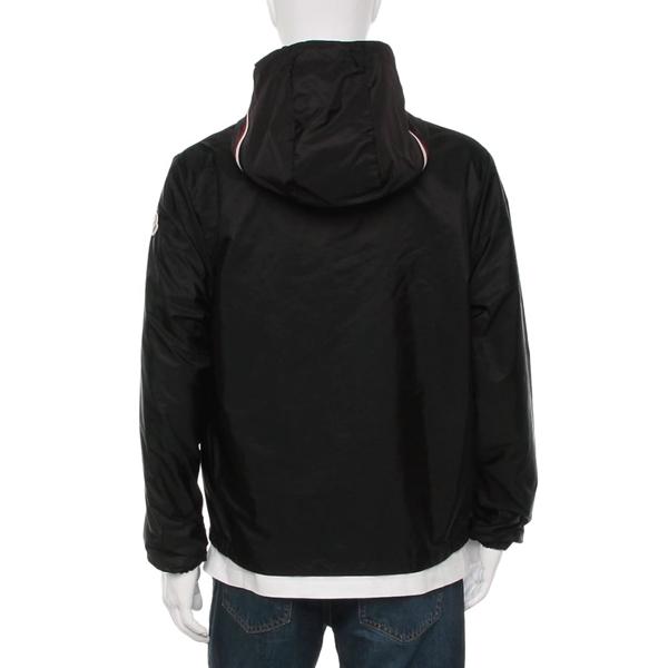 モンクレール ジャケット グランペアーズ ウインドブレーカー ロゴパッチ ブラック メンズ MONCLER 1A00090 54155 999の画像