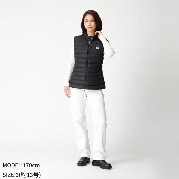 モンクレール ダウンベスト ダウンジャケット コート アイジェン ブラック レディース MONCLER 1A00091 597YF 999の画像