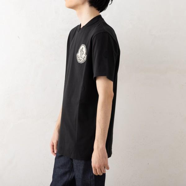 新品　MONCLER MAGLIA T-SHIRT ブラック TG 4A 新品 MONCLER MAGLIA T-SHIRT ブラック TG 4A 新品 MONCLER
