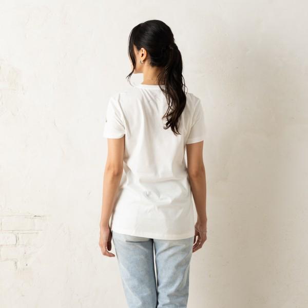 MONCLER モンクレール Tシャツ カットソー ホワイト レディース MONCLER モンクレール Tシャツ カットソー ホワイト レディース