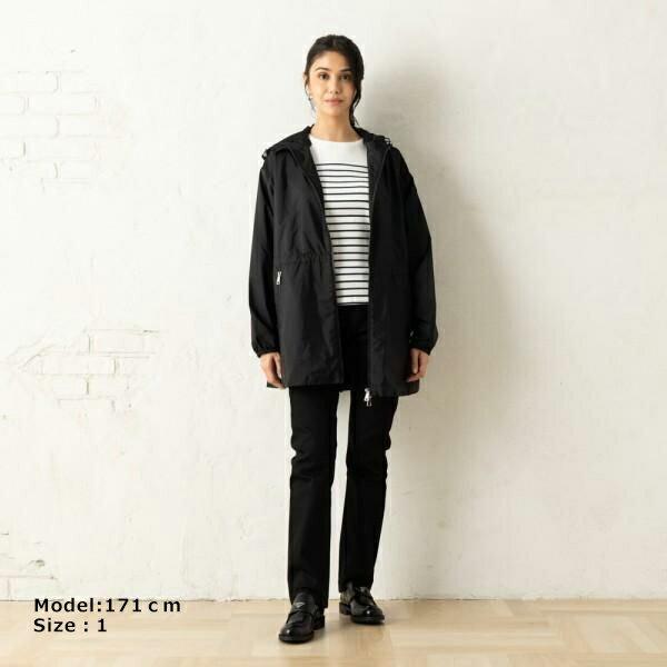 Milka　モンクレールWETEブラックsize1 MONCLER (モンクレール) フード フルジップ ジャケット Wete MCLWETE3