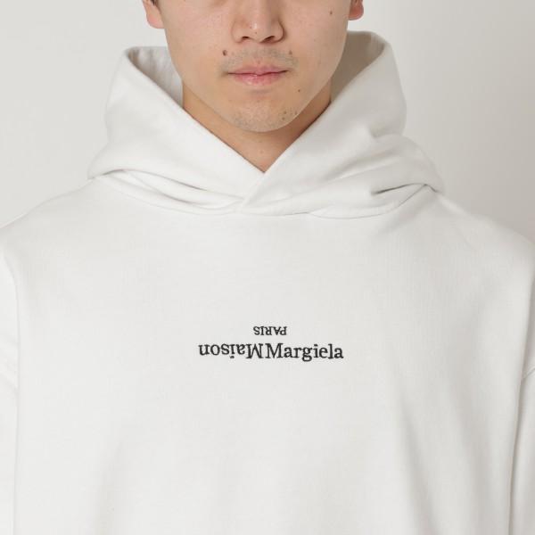 MAISON MARGIELA スウェットシャツ ロゴフーディー ★お早めに！ Maison Margiela】ロゴフーディ スウェットシャツ