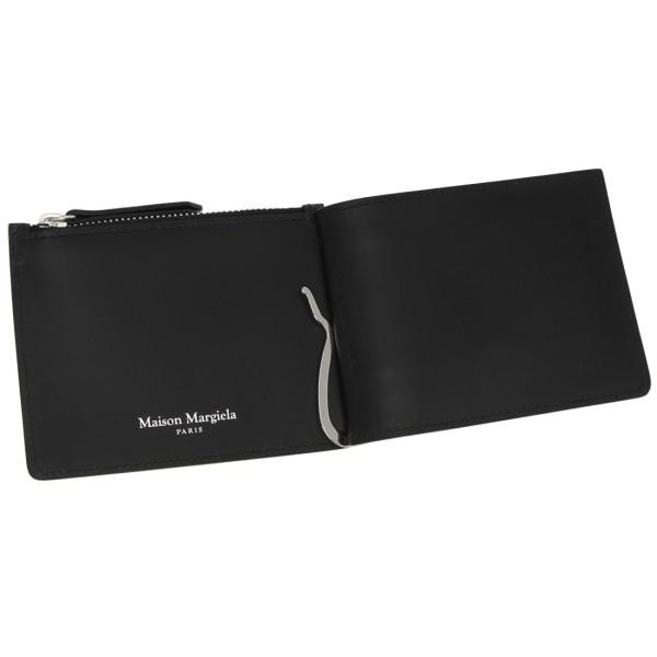 メゾンマルジェラ 二つ折り財布 マネークリップ コインケース ブラック メンズ Maison Margiela SA1UI0018 P4745 T8013の画像