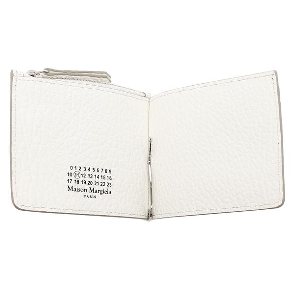 メゾンマルジェラ 二つ折り財布 ホワイト メンズ Maison Margiela SA1UI0022 P4455 T1003 WALLET SLIM 2 PINCER WHITE｜axes｜04