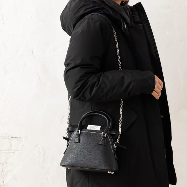 ♪送料無料★Margiela★ショルダーバッグ★5AC★2WAY★黒★正規品♪ Maison Margiela メゾンマルジェラ ハンドバッグ ショルダー