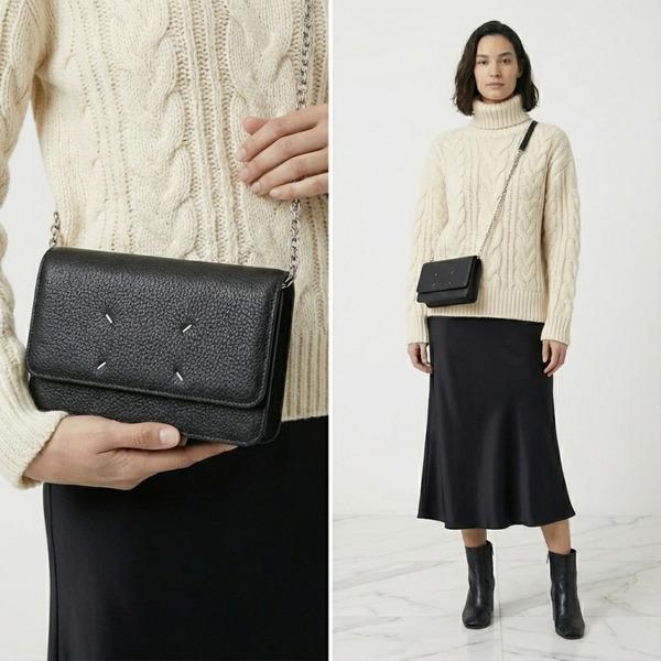 Maison Margiela（メゾンマルジェラ） 長財布 4ステッチ チェーン