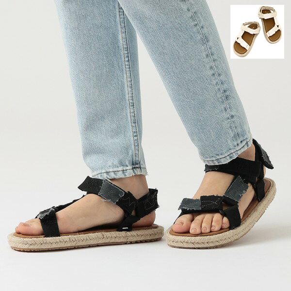 メゾンマルジェラ サンダル パッチワーク スポーツサンダル ブラック ホワイト レディース Maison Margiela S58WP0263 P5395