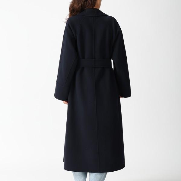 未使用に近いマックスマーラMAXMARA ウールコート　ブラック Max Mara（マックスマーラ） コート アガタ ネイビー レディース Max