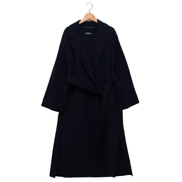 M*い様 MaxMara Studio ロングコート　ステッチ入り　ネイビー Max Mara（マックスマーラ） コート アガタ ネイビー レディース Max