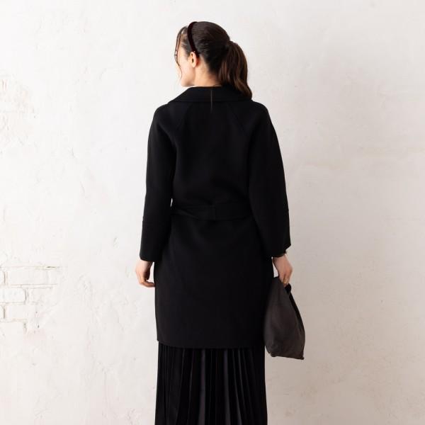 匿名 ロロピアーナ黒カシミヤ100%ロングコート★トゥモローランドマックスマーラ Max Mara（マックスマーラ） コート アロナ S Max Mara ブラック