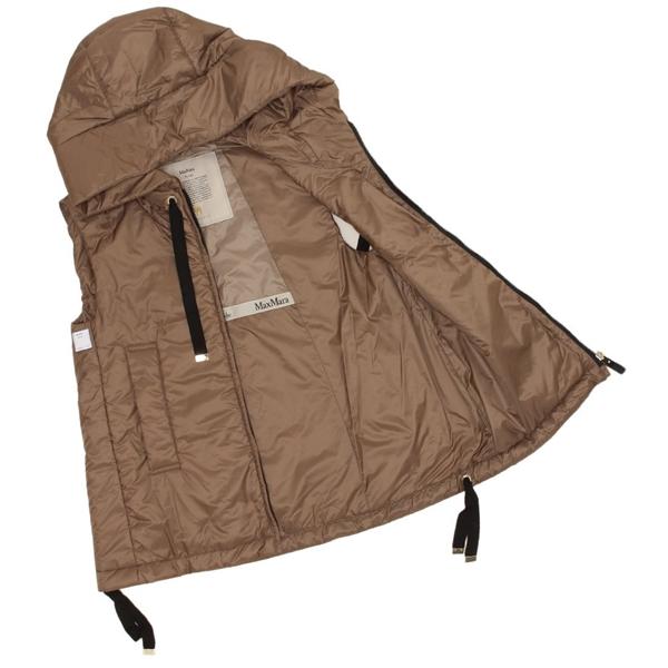 【美品】 MaxMara マックスマーラ ダウンジャケット ブラウン M相当 Max Mara マックスマーラ ダウンジャケット コート グリーン THE