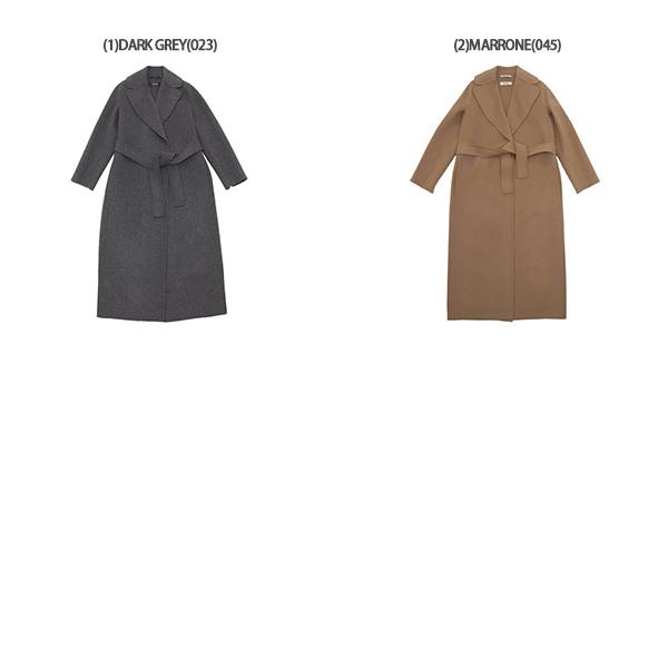 マックスマーラ コート ポルド ベルト付き レディース Max Mara 2429016043600 POLDO WOOL DRAP WRAP COAT ロングコート ベルト付き ラップコートの画像