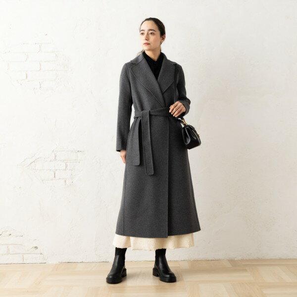マックスマーラ コート ポルド ベルト付き レディース Max Mara 2429016043600 POLDO WOOL DRAP WRAP COAT ロングコート ベルト付き ラップコートの画像