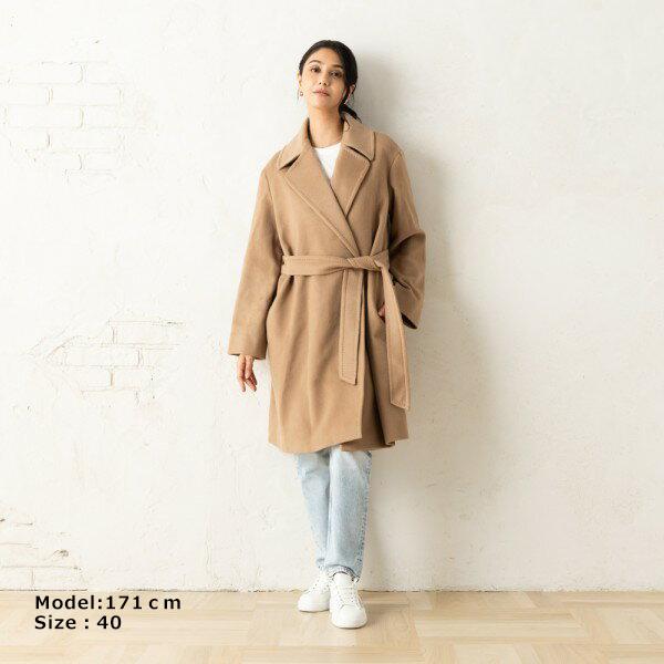 美品✨Max Mara マックスマーラ ステンカラーコート ロング イタリア製 Max Mara（マックスマーラ） コート タイガー Max Mara Studio