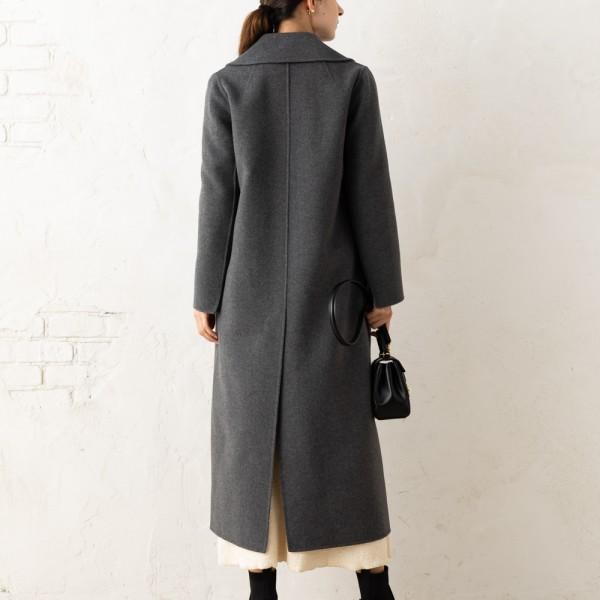 Max Mara マックスマーラ コート ポルド ベルト付き グレー Max Mara マックスマーラ コート ポルド ベルト付き グレー
