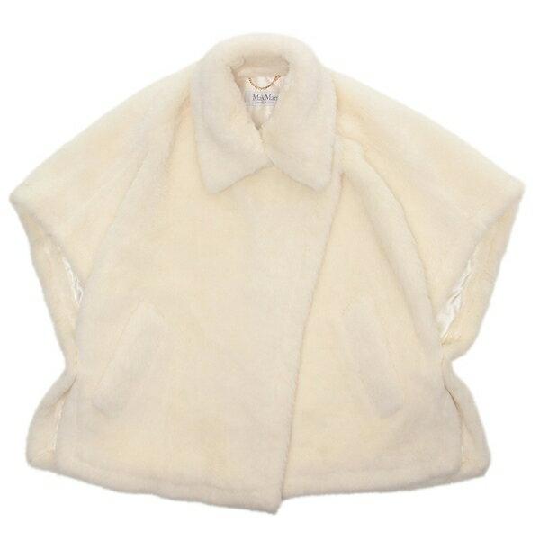 マックスマーラ　maxmara テディ　ケープ　ポンチョ　ホワイト　白 マックスマーラ テディベアケープ ジョージ(George) ポンチョ 白 MaxMara