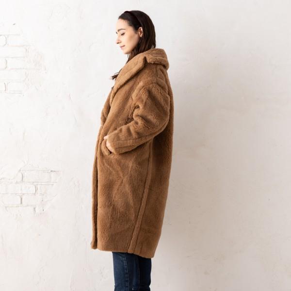 u-big テディロングコート ブラウン Max Mara（マックスマーラ） コート テディ ブラウン レディース Max