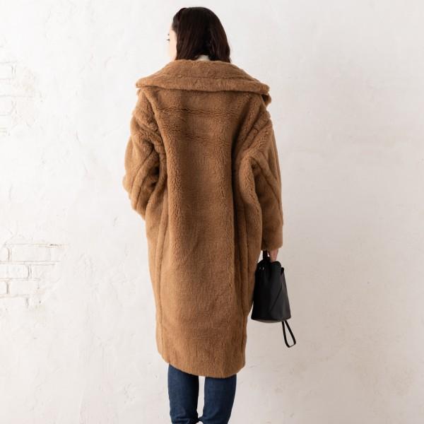 Max Mara マックスマーラ コート テディ ブラウン レディース
