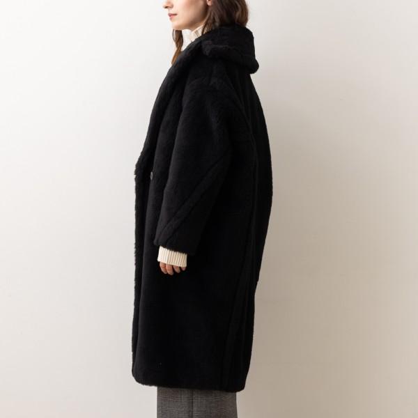 Max Mara マックスマーラ コート テッドガール ブラック Max Mara マックスマーラ コート テッドガール ブラック