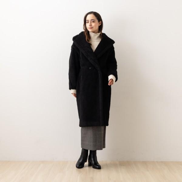 Max Mara マックスマーラ コート テッドガール ブラック Max Mara マックスマーラ コート テッドガール ブラック