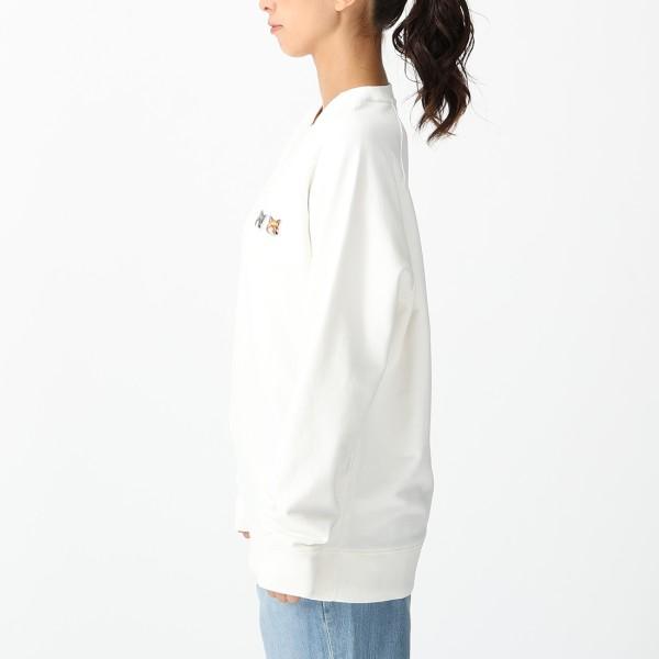 MAISON KITSUNÉ ホワイト スウェット XS MAISON KITSUNE（メゾン キツネ） スウェット ダブルフォックスヘッド