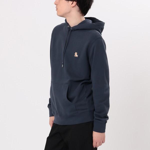 MAISON KITSUNE メゾン キツネ　パーカー　M　ネイビー　ワッペン MAISON KITSUNE メゾンキツネ パーカー FOX HEAD PATCH