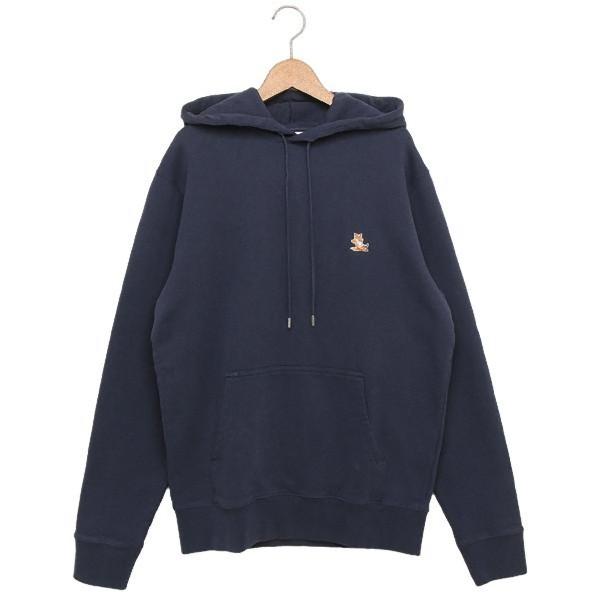 ✨ Maison kitsuneメゾンキツネ 濃紺　ナイロンパーカー MAISON KITSUNE メゾンキツネ パーカー フーディー ネイビー
