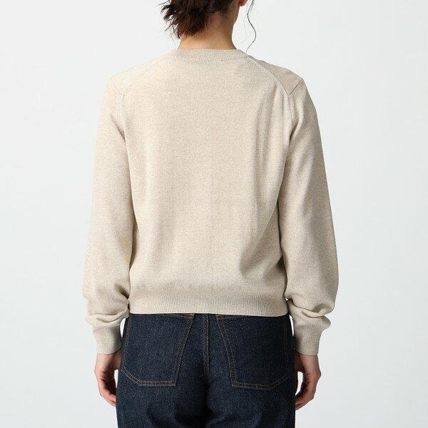 美品✨メゾンキツネ　BOXY CARDIGAN コットンカーディガン MAISON KITSUNE メゾンキツネ Vネック カーディガン/FOX HEAD CRAFTY