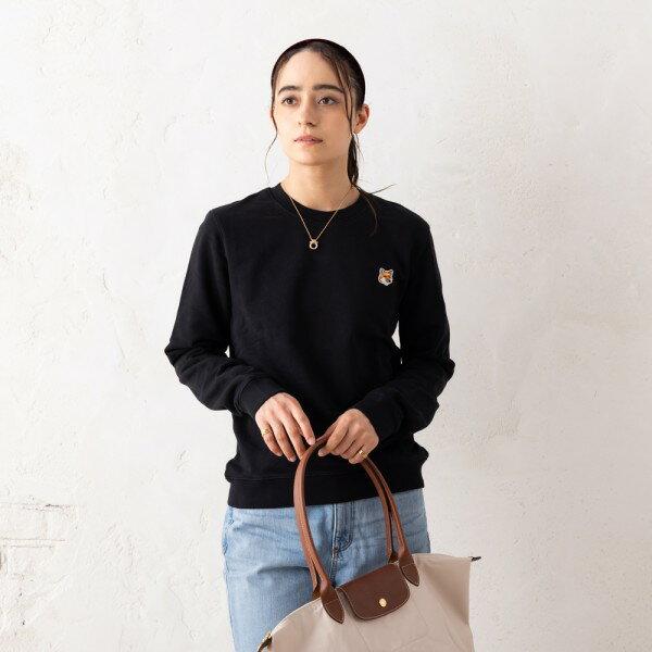 メゾンキツネ スウェット フォックスヘッド パッチ レディース MAISON KITSUNE LW00302 KM0001 FOX HEAD PATCH REGULAR SWEATSHIRT_4