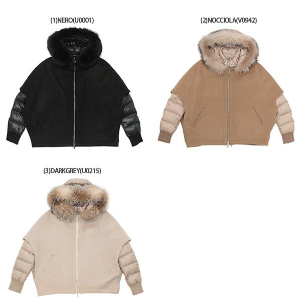 ムーレーダウンコートエミリー MOORER（ムーレー） ダウンジャケット コート ペガソ ショート丈