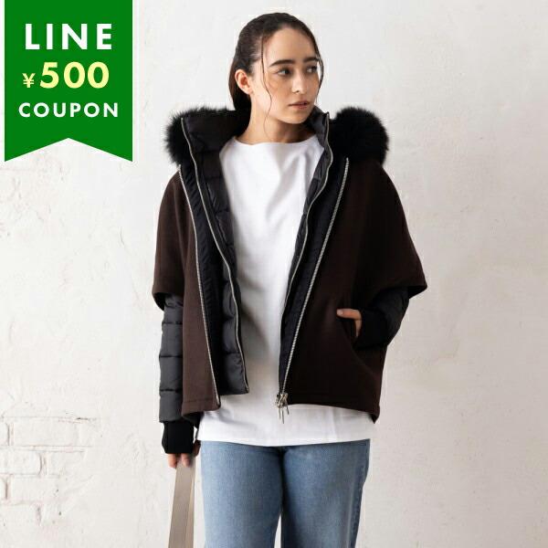 moorer ダウンコートブラウン