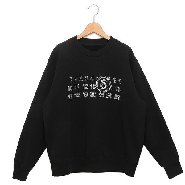 MM6 エムエムシックス メゾンマルジェラ スウェット ブラック MM6 エムエムシックス メゾンマルジェラ スウェット ブラック