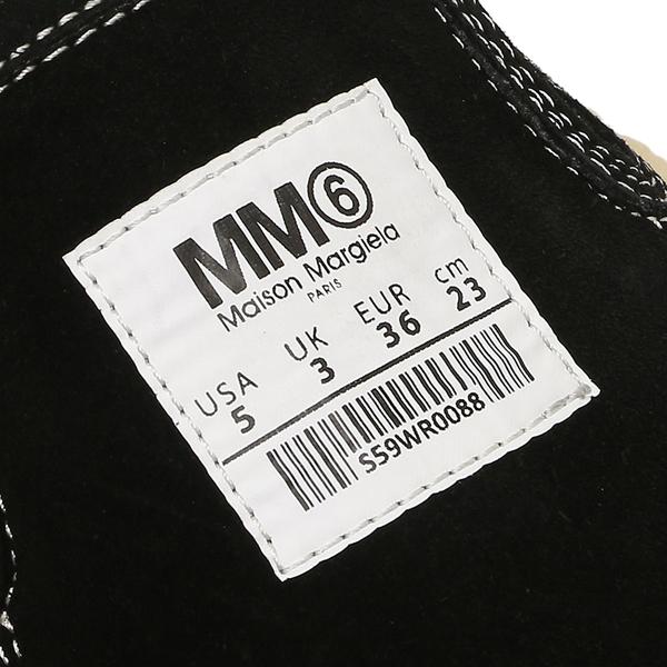 エムエムシックス メゾンマルジェラ スニーカー モカシン スリッポン ブラック レディース MM6 Maison Margiela S59WR0088 P5246 T8013｜axes｜04