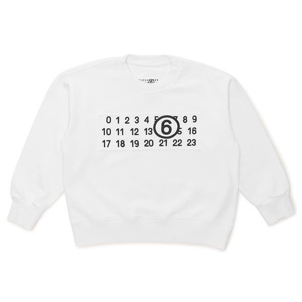MM6 エムエムシックス メゾンマルジェラ スウェット ホワイト キッズ 