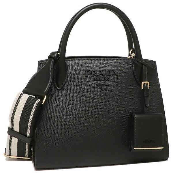 PRADA（プラダ） ハンドバッグ ショルダーバッグ モノクローム Sサイズ