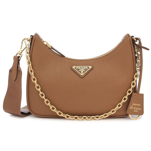 PRADA ナイロン　ショルダーバッグ　ブラウンカラー PRADA プラダ ナイロン 2WAYバッグ ショルダーバッグ