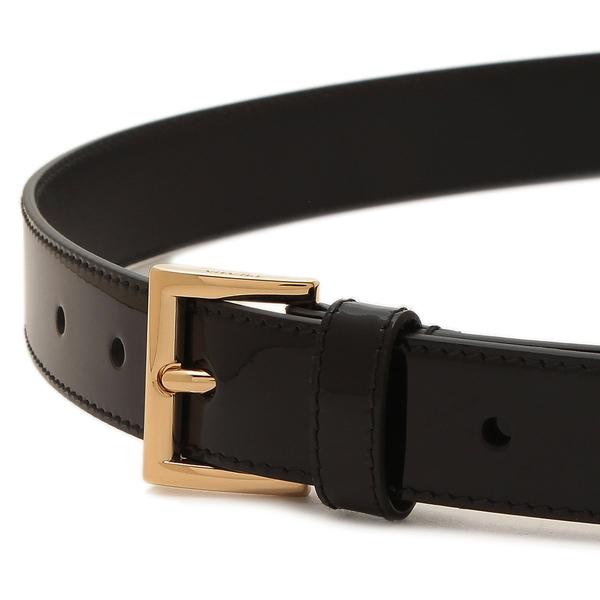プラダ ベルト トライアングルロゴ ブラック レディース PRADA 1CC573 069 F0002の画像