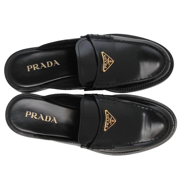 PRADA（プラダ） サンダル ミュール ブラック レディース PRADA 1D030O