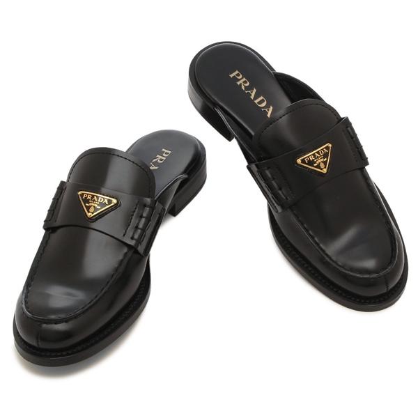 PRADA（プラダ） サンダル ミュール ブラック レディース PRADA 1D030O