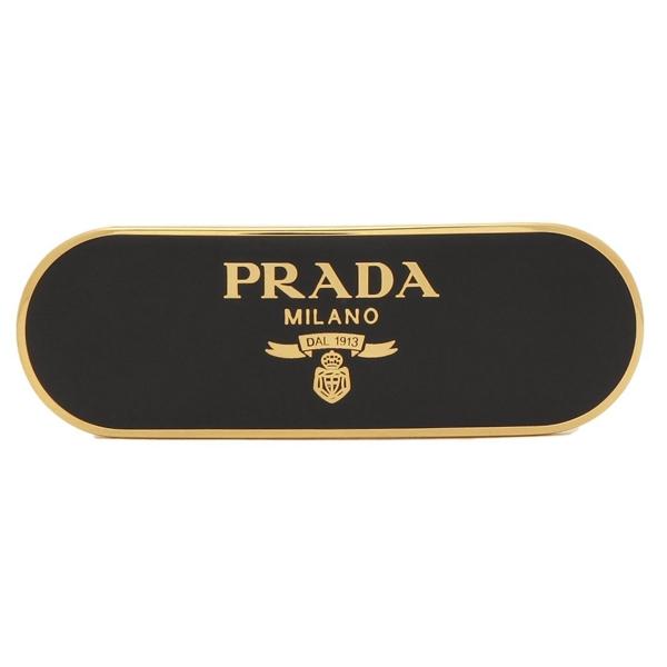 プラダ ヘアアクセサリー ヘアクリップ ブラック レディース PRADA 1IF022 2BA6 F0632の画像