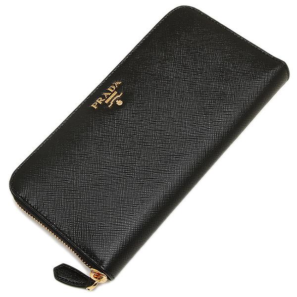 プラダ 長財布 サフィアーノ ブラック レディース PRADA 1ML506 QWA F0002の画像
