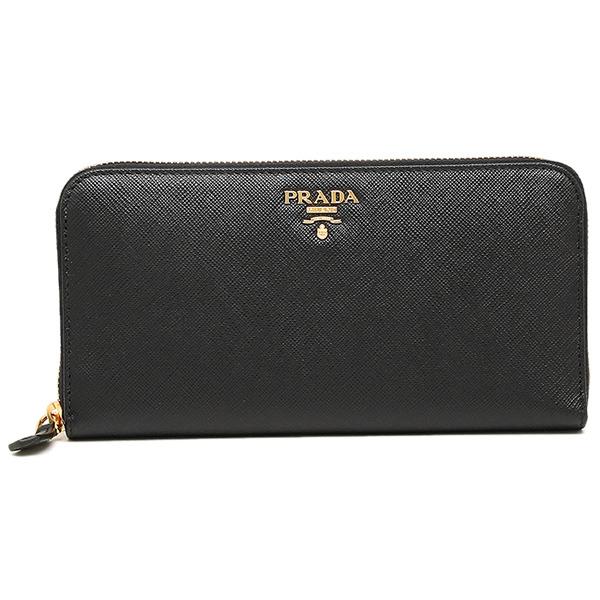 プラダ 長財布 サフィアーノ ブラック レディース PRADA 1ML506 QWA F0002の画像