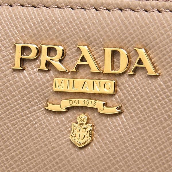 【P10% 6/1 20時~6/2 24時】プラダ 長財布 レディース PRADA 1ML506 QWA F0236 ベージュ｜axes｜06