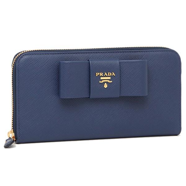 Ztm 財布 ファッション小物 ブルー ブルー 長財布 1ml506 Prada プラダ F0016