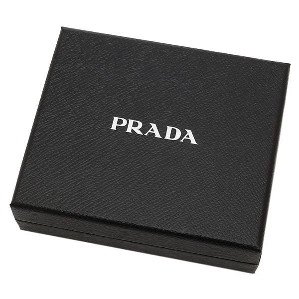 PRADA プラダ 二つ折り財布 トライアングルロゴ ブラック レッド PRADA プラダ 二つ折り財布 トライアングルロゴ ブラック レッド