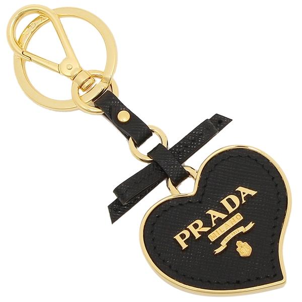 大幅にプライスダウン P10 還元 7 3限定 プラダ キーリング レディース Saffiano Toys Prada 1tl126 2ewr F0002 ブラック Honeymoon Style