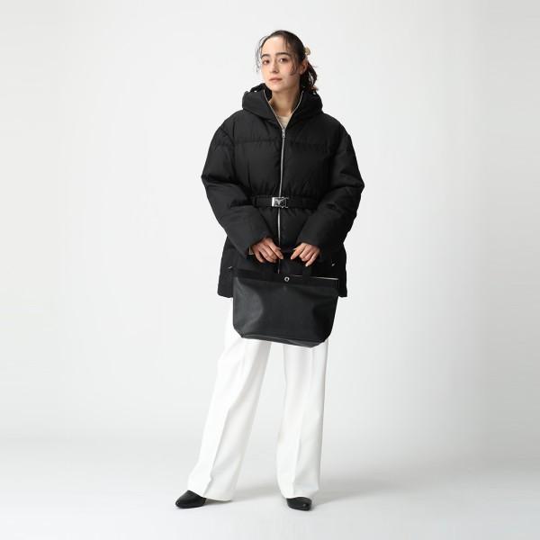 プラダ ダウンジャケット コート リナイロン トライアングルロゴ ブラック レディース PRADA 29X214 1WQ8 F0002 SOOOの画像