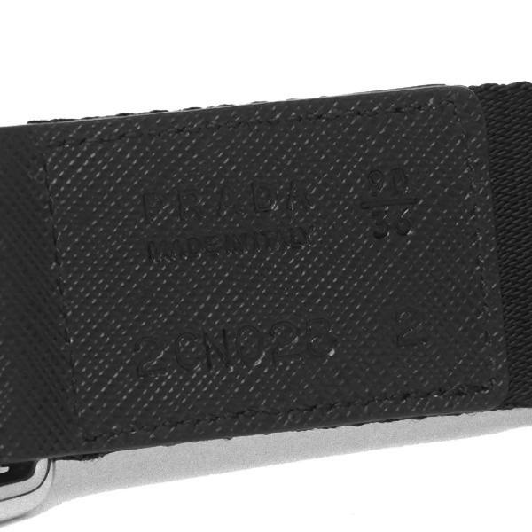 プラダ ベルト トライアングルロゴ ブラック メンズ PRADA 2CN028 2DMN F0002の画像