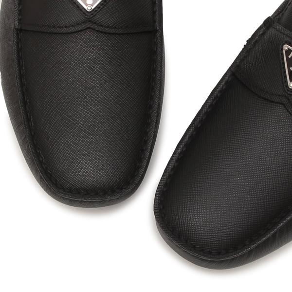 プラダ ローファー オックスフォード トライアングルロゴ ドライビングシューズ ブラック メンズ PRADA 2DD178 053 F0002の画像